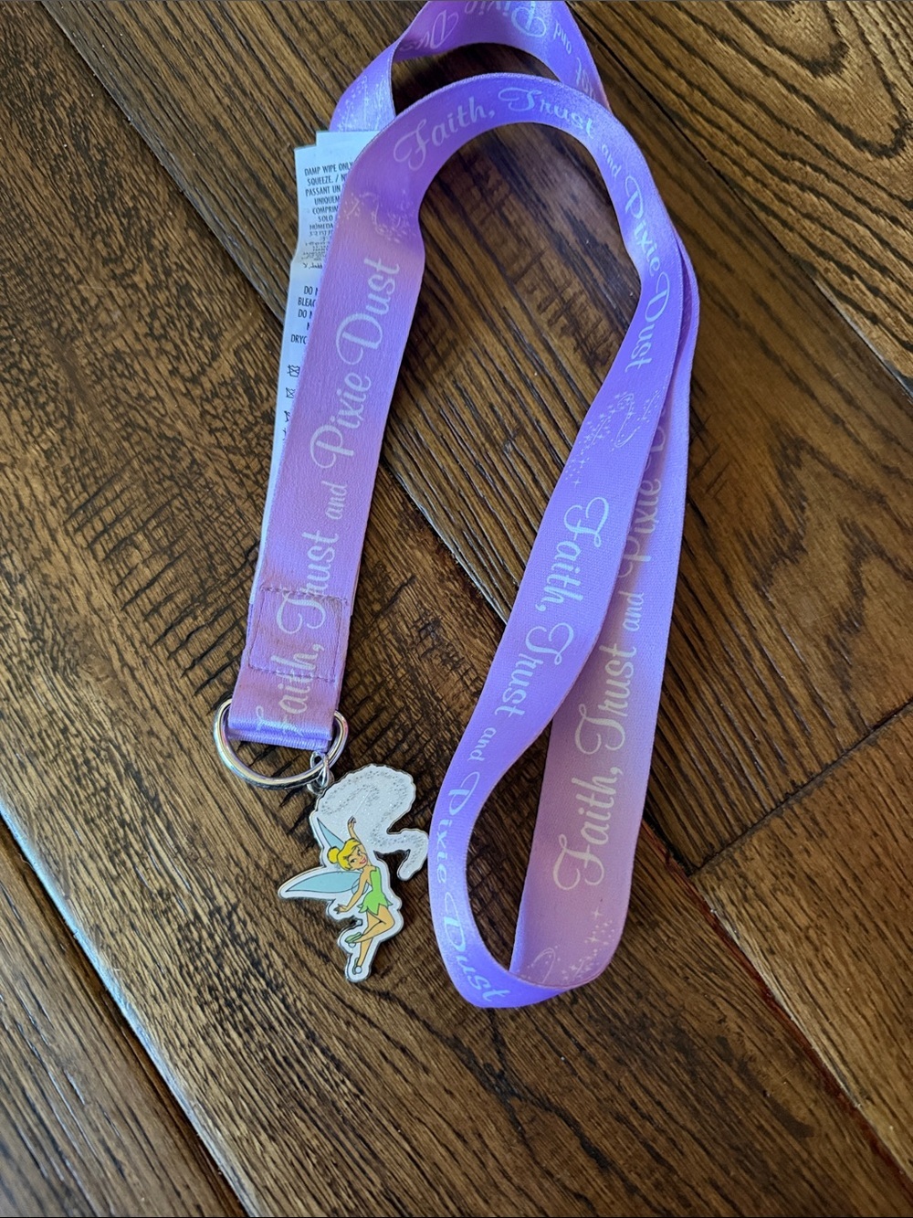 Pixi Lavender Lanyard with Tinker Bell Charm